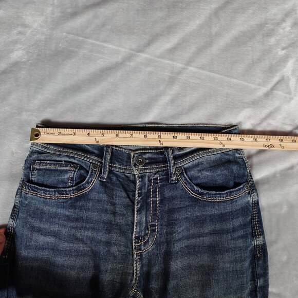 BKE Alec Skinny Denim Jeans Mens 31x30 (Fits 30x29) Stretch Dark Wash - Picture 8 of 12